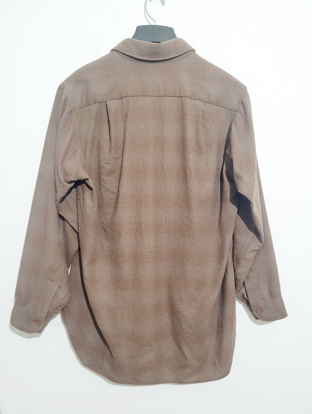 Vintage Pendleton Outdoors Man 100% Virgin Wool Shirt USA Made Brown Large - Picture 4 of 15